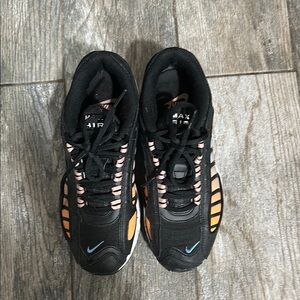 Kids Black and Orange Sneakers